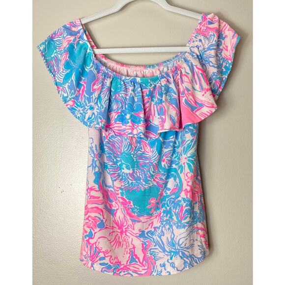 LILLY PULITZER TOP SHIRT SMALL - Picture 3 of 9